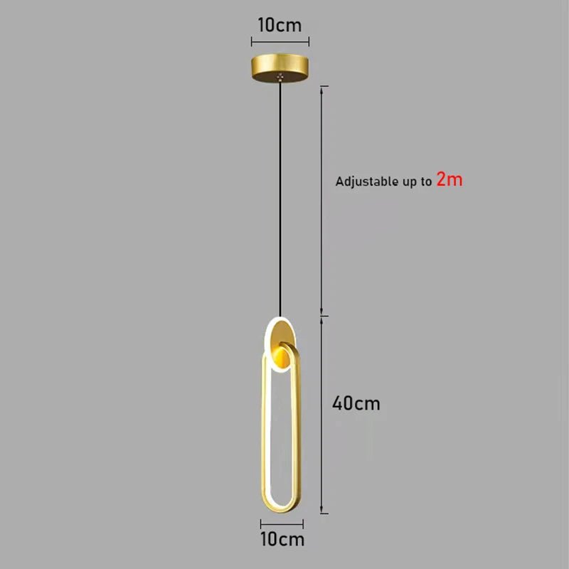 Room Decor Ring Lustres Lamparas Colgantes Para Techo Chandeliers Luminaria Suspension Pendant Lights Lamps Luminaire Suspendu - PureShop