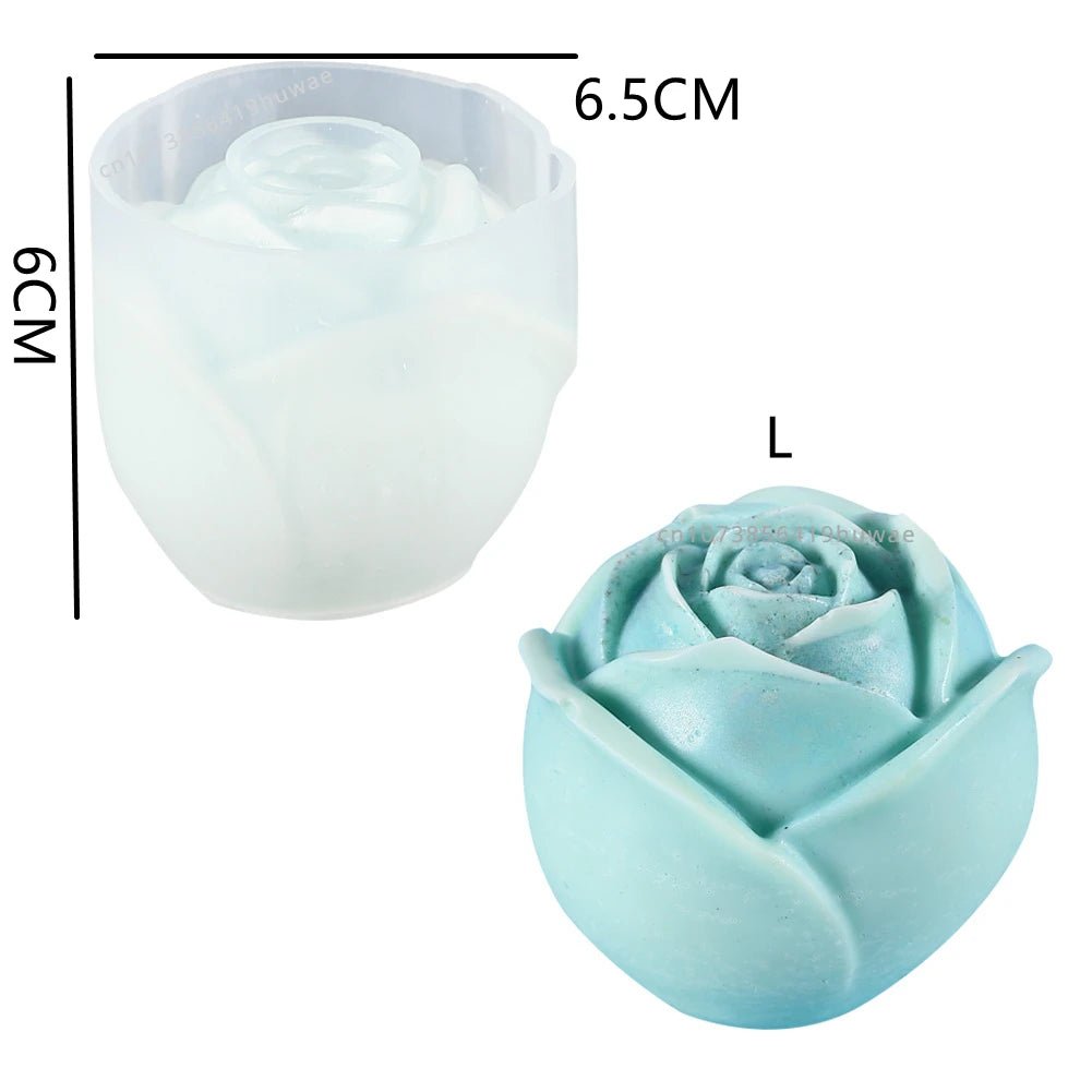 Handcrafted Rose Bouquet Candle Mold for DIY Plaster Soap Making - PureShop