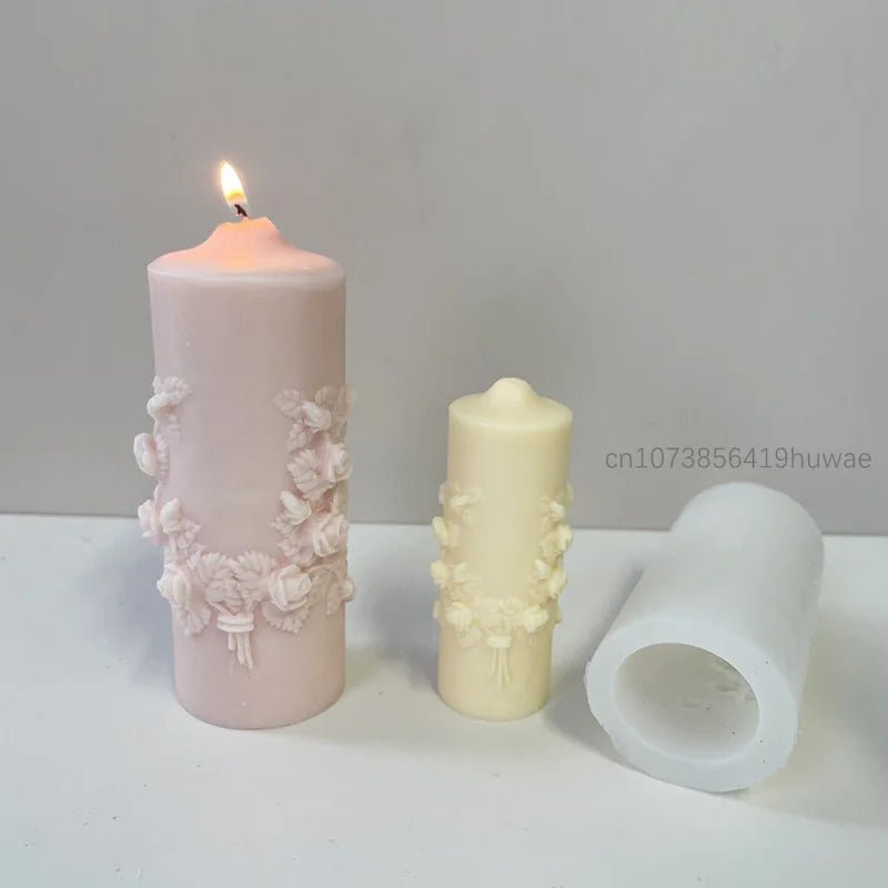 Handcrafted Rose Bouquet Candle Mold for DIY Plaster Soap Making - PureShop