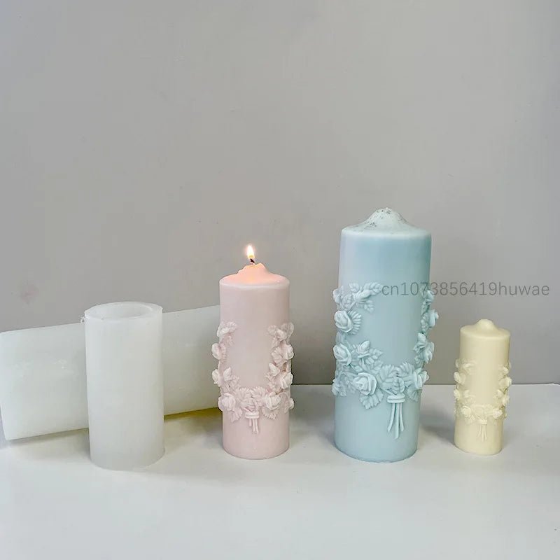 Handcrafted Rose Bouquet Candle Mold for DIY Plaster Soap Making - PureShop