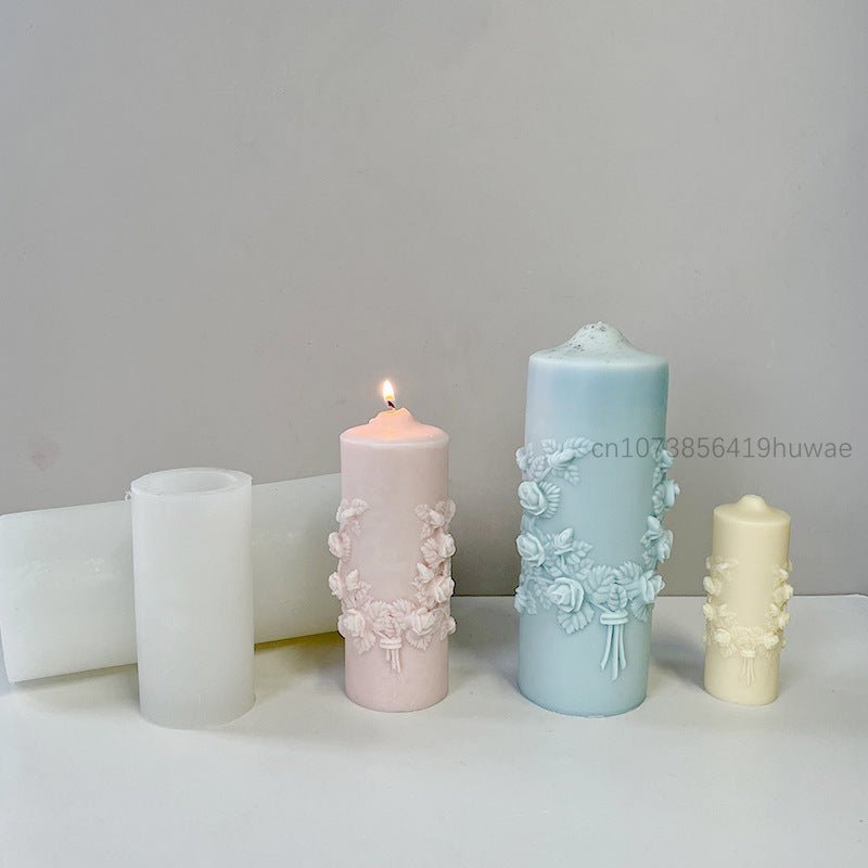 Handcrafted Rose Bouquet Candle Mold for DIY Plaster Soap Making - PureShop