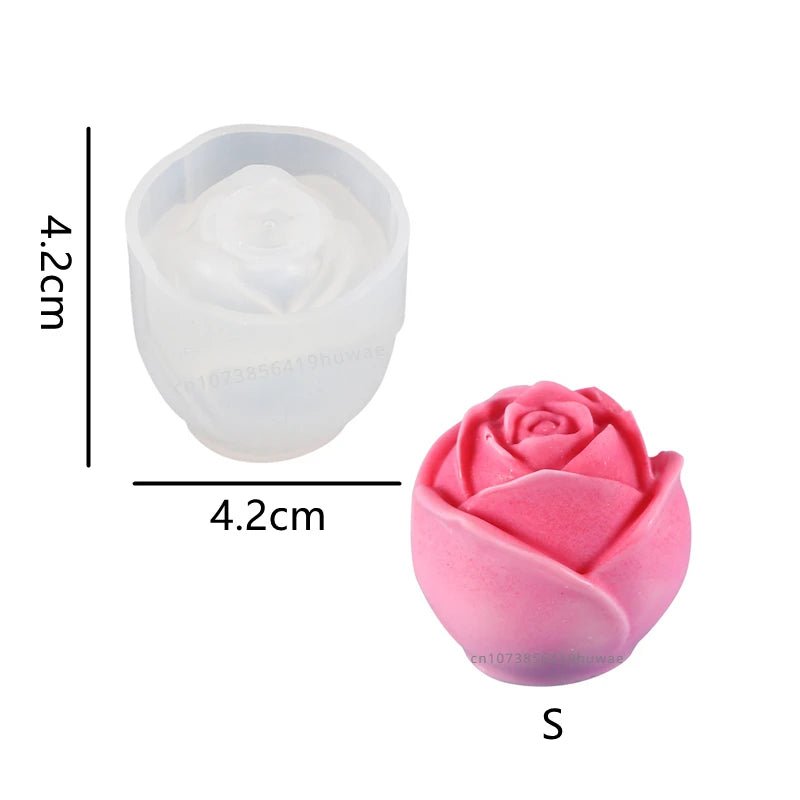 Handcrafted Rose Bouquet Candle Mold for DIY Plaster Soap Making - PureShop
