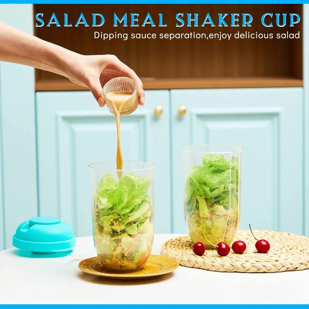 Fit Lunch Salad Cup with Dressing Container, Breakfast Fruit Cup - PureShop