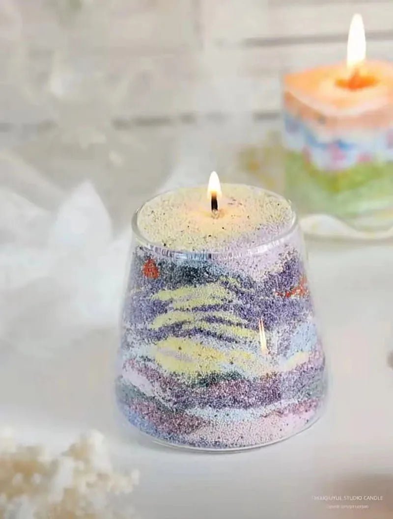 Sand powder candle diy sand painting candle Color Aromatherapy sand wax without cups - PureShop