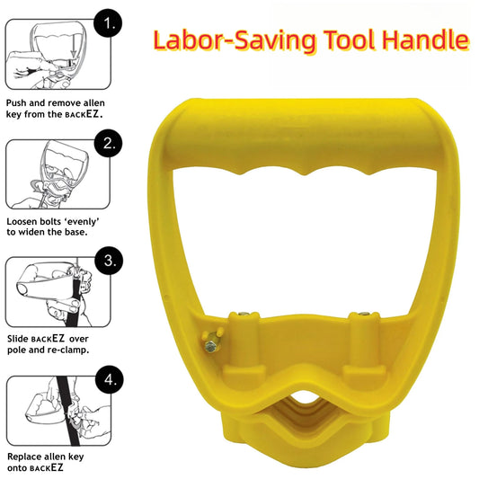 Shovel or Rake labor-saving Handle Attachment Shovel Work with Garden Shovels Rakes, D Grip Ergonomic Handle Replacement - PureShop