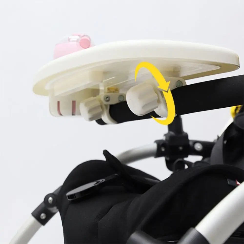 Snack Tray Baby Stroller Dinner Table Tray Baby Stroller Dinner Table Milk Bottle Cup Holder Cart Pram Snack Tray - PureShop