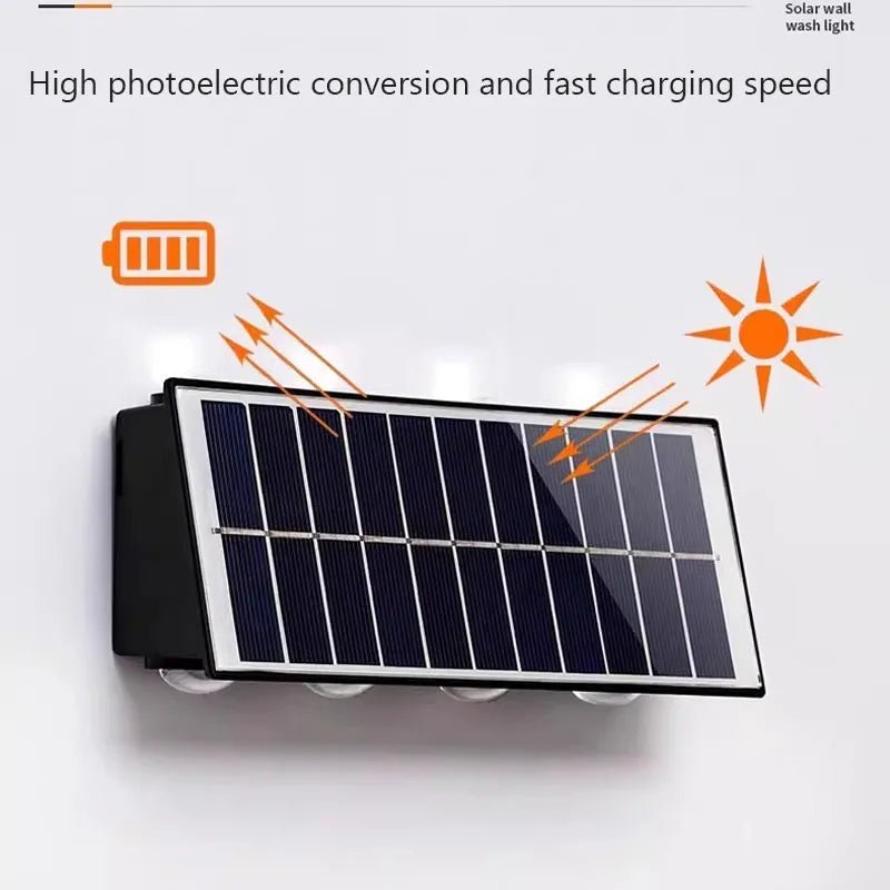Solar Wall Lamp Yard Street Decor Light Outdoor Waterproof - PureShop