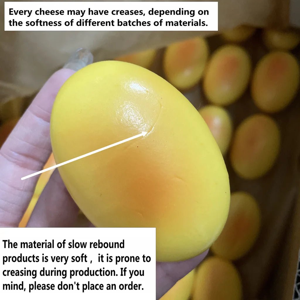 Squishy Cheese Cake Fidget Toys Slow Rising Squeeze Toys Soft Stress Relief Sensory Fidget Toy for Anxiety Squishy Toy for Adult - PureShop