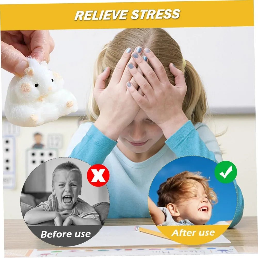Cute Squishy Hamster Toy with Cheese - PureShop