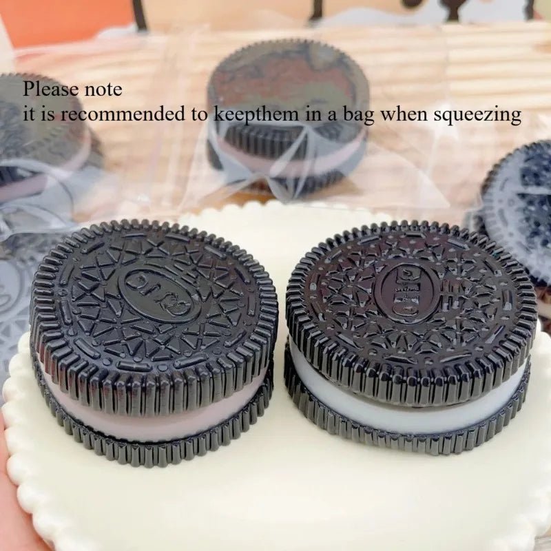 Squishy Handmade Silicone Cookies Fidget Toy Slow Rebound Stress Relief Pinch Decompression Squeeze Toy for Kids Holiday Gifts - PureShop
