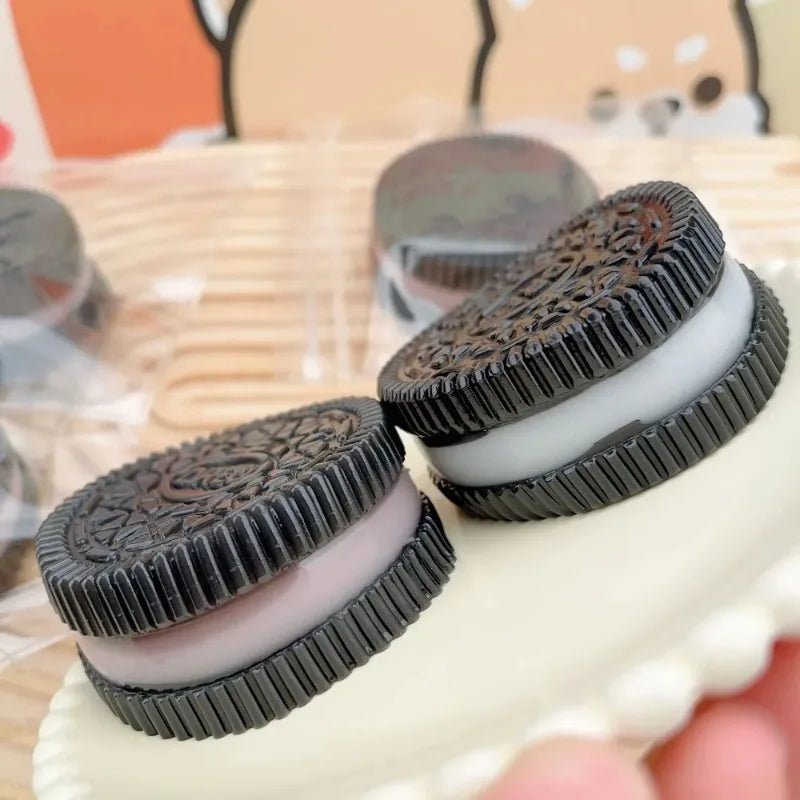 Squishy Handmade Silicone Cookies Fidget Toy Slow Rebound Stress Relief Pinch Decompression Squeeze Toy for Kids Holiday Gifts - PureShop