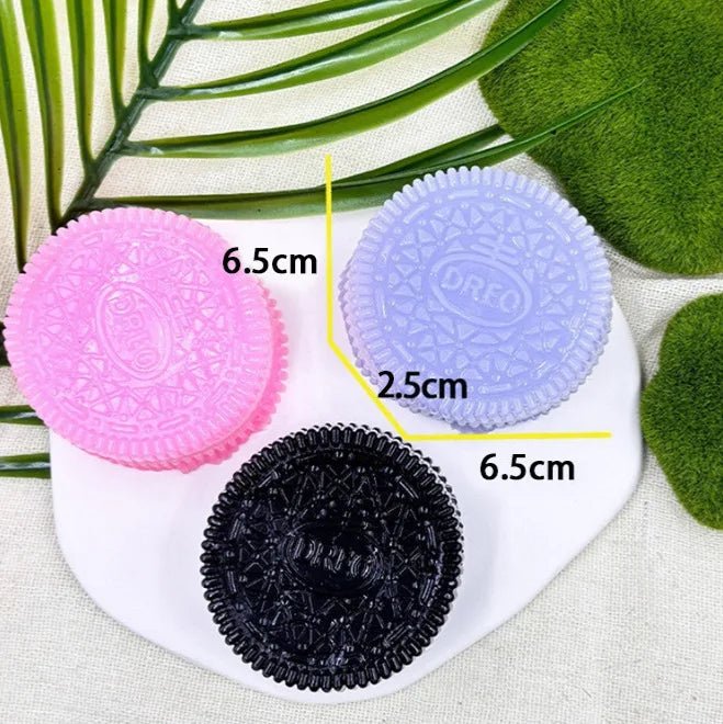 Squishy Handmade Silicone Cookies Fidget Toy Slow Rebound Stress Relief Pinch Decompression Squeeze Toy for Kids Holiday Gifts - PureShop
