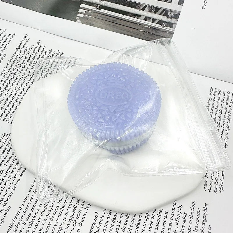 Squishy Handmade Silicone Cookies Fidget Toy Slow Rebound Stress Relief Pinch Decompression Squeeze Toy for Kids Holiday Gifts - PureShop