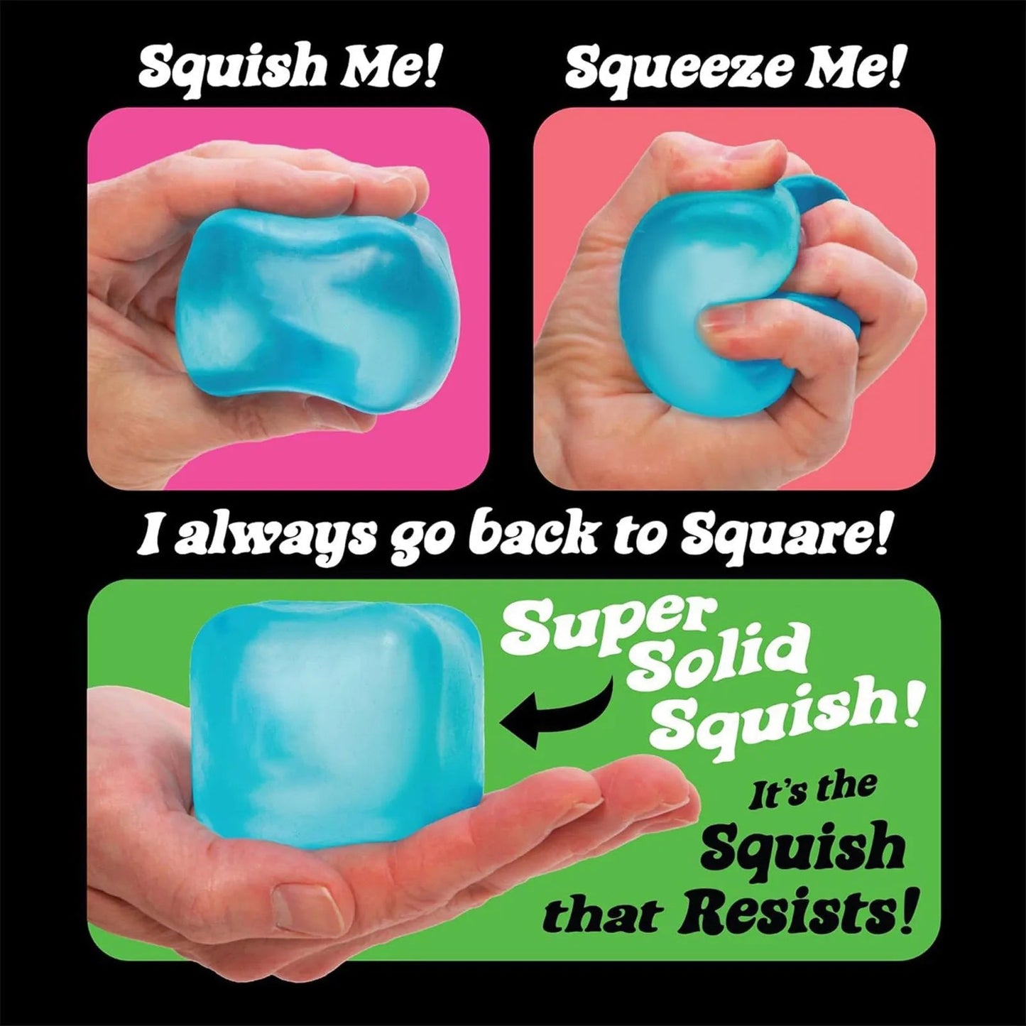 Squishy Ice Cube Fidget Toy Square Shape Squishy Stress Ball Squeeze Toys Stress Relief Sensory Toy For Kids Adults Gift - PureShop