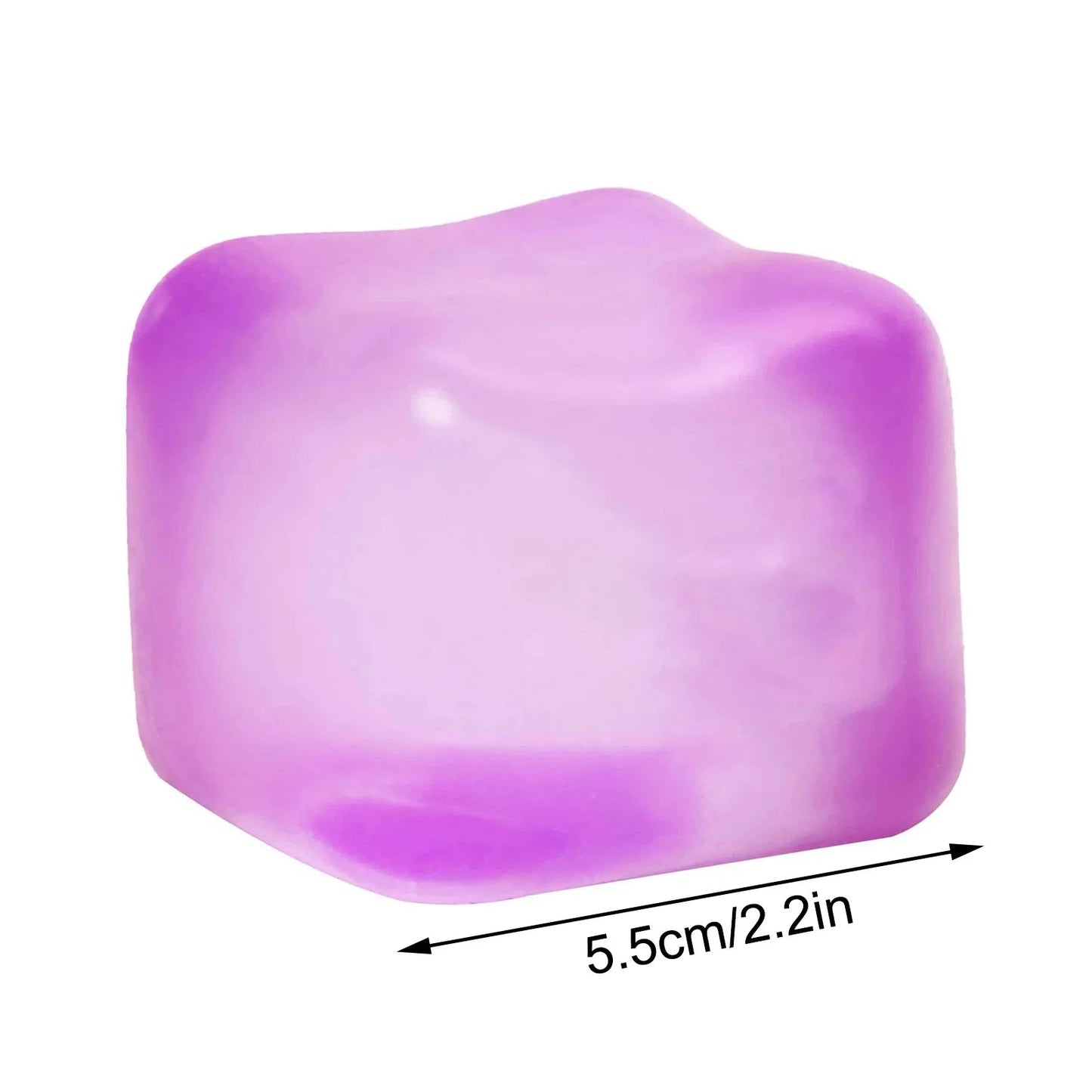 Squishy Ice Cube Fidget Toy Square Shape Squishy Stress Ball Squeeze Toys Stress Relief Sensory Toy For Kids Adults Gift - PureShop