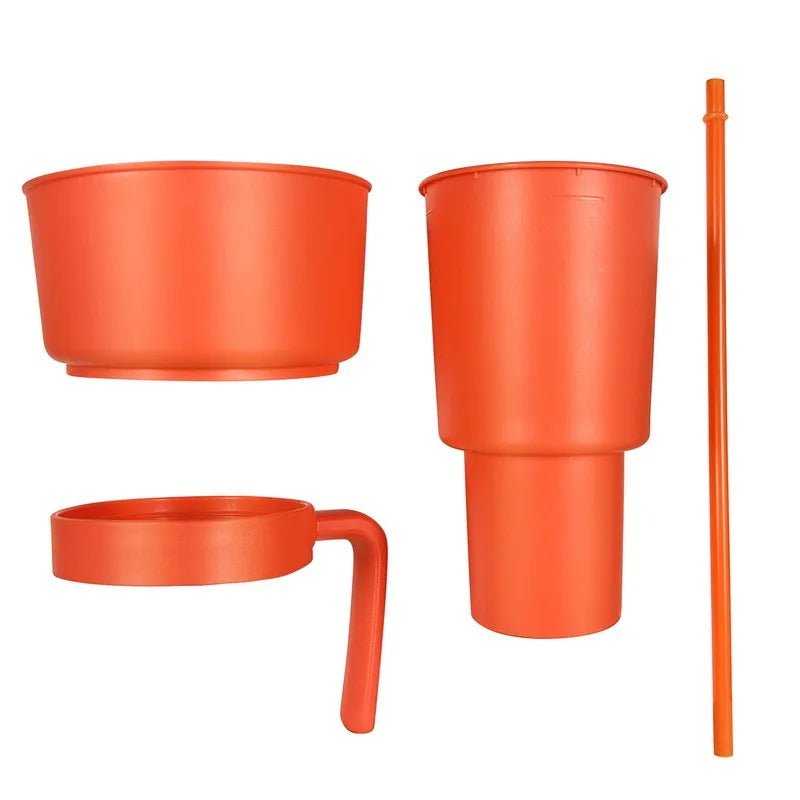 Snack Bowl with Handle and Straw Cup Combo - PureShop