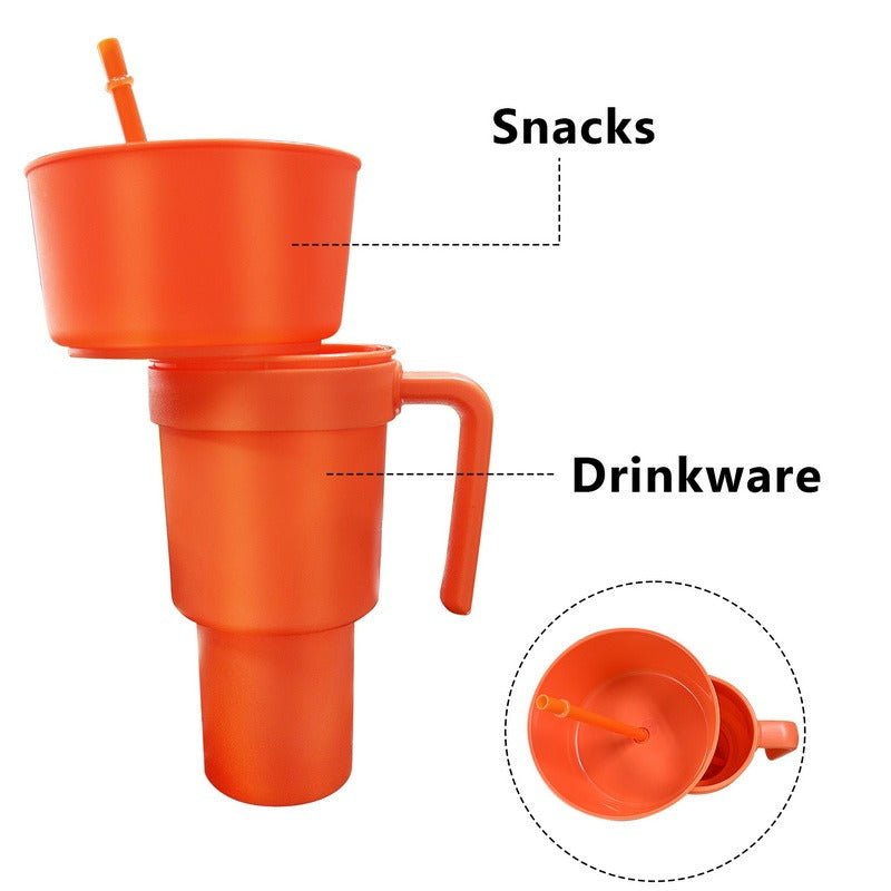 Snack Bowl with Handle and Straw Cup Combo - PureShop