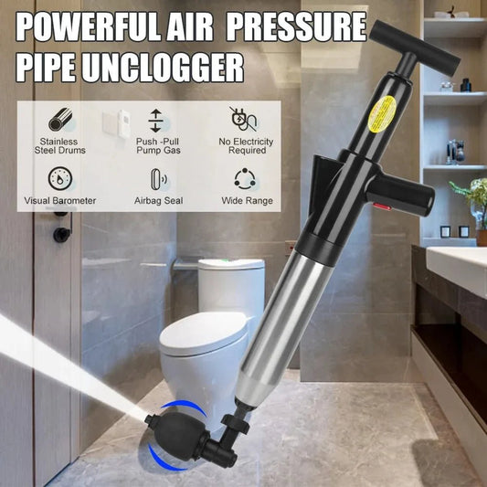 Powerful Toilet & Sewer Unblocker, Universal Kitchen Drain with Air Pressure - PureShop