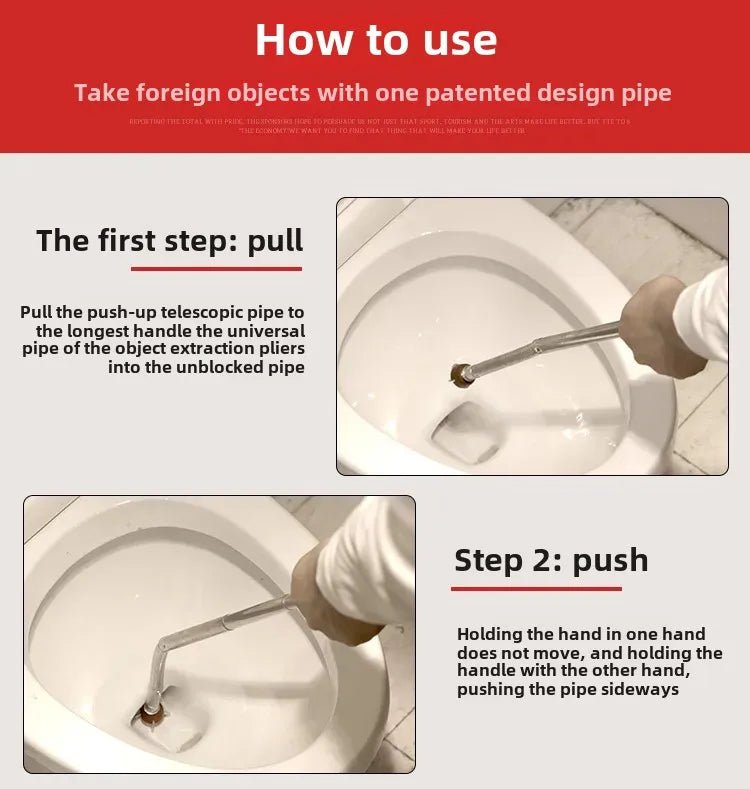 Powerful Drain Cleaning Tool for Floor Drains and Sewers - PureShop