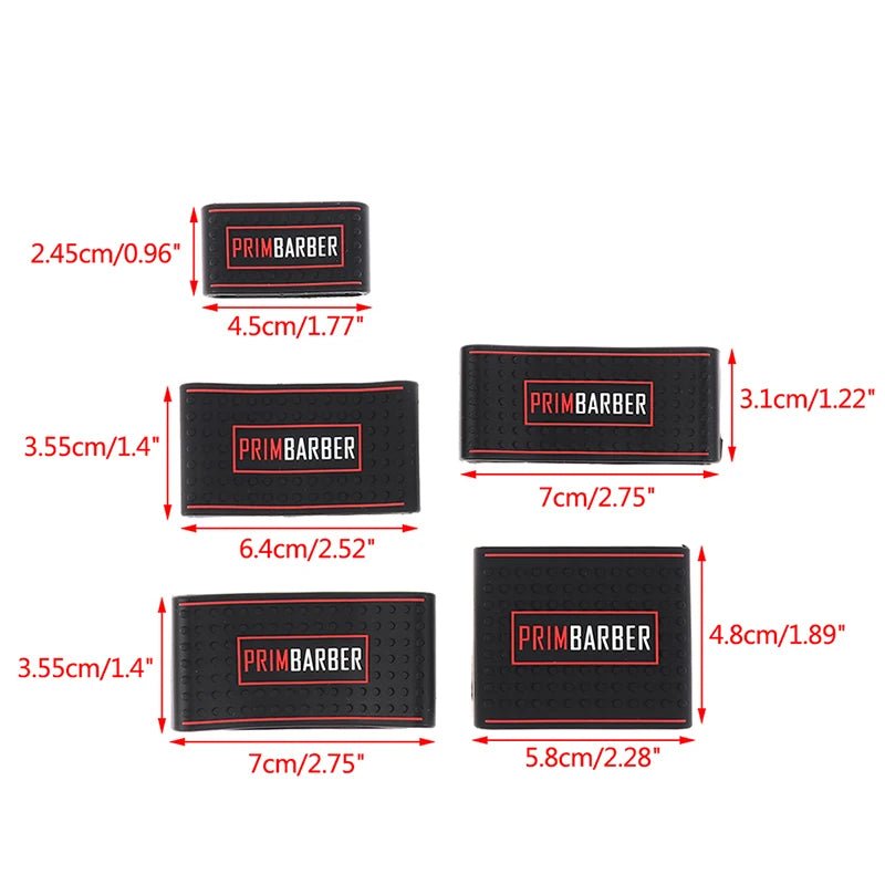 Trimmer Grip Barber 5pcs Hair Clipper Grip Rubber Anti Slide Design Barber Bicycle Grips Hairdressing Decorative Rings - PureShop