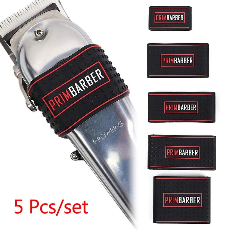 Trimmer Grip Barber 5pcs Hair Clipper Grip Rubber Anti Slide Design Barber Bicycle Grips Hairdressing Decorative Rings - PureShop