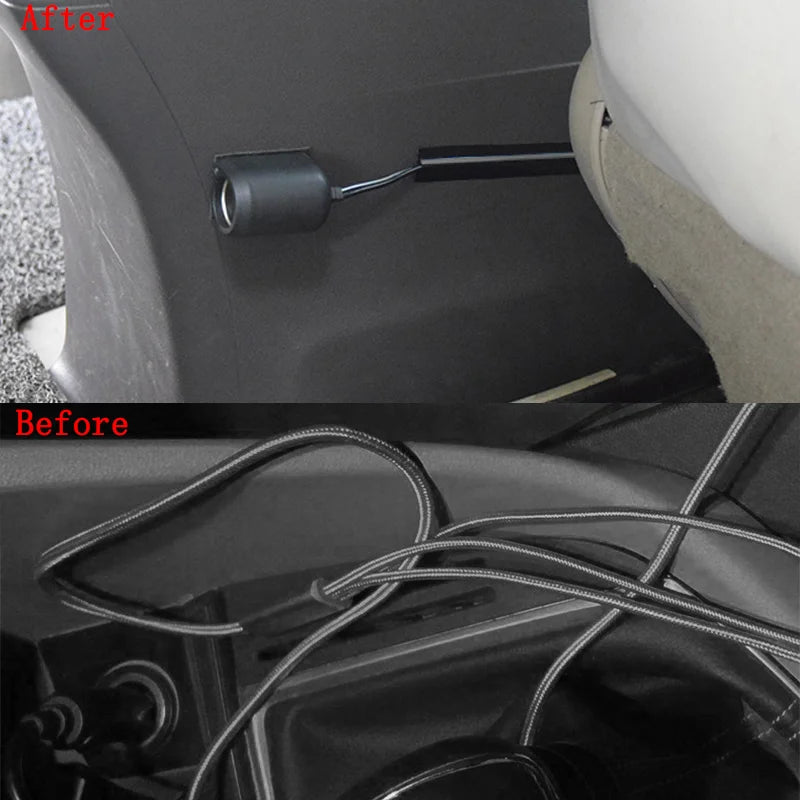 Universal Car Cable Clips Organizers Concealed Wire Cover Line Sleeve Vehicle Beam Clamp Car Styling Auto Interior Accessories - PureShop