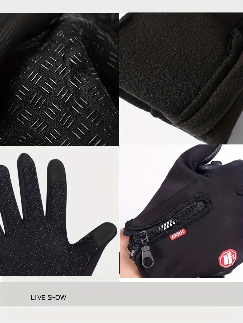 Touchscreen Windproof Winter Gloves for Men Women - PureShop