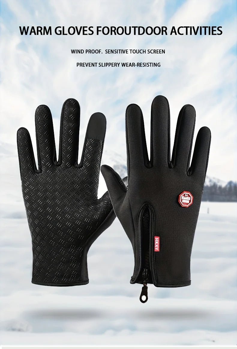 Touchscreen Windproof Winter Gloves for Men Women - PureShop