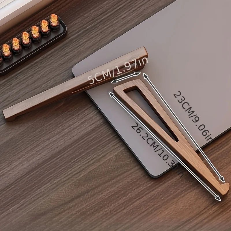 Wooden Laptop Stand-Ergonomic 12° Angle, Cooling Ventilation Design - PureShop