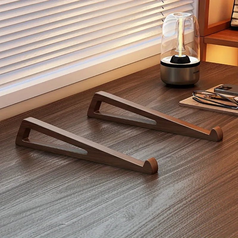 Wooden Laptop Stand-Ergonomic 12° Angle, Cooling Ventilation Design - PureShop