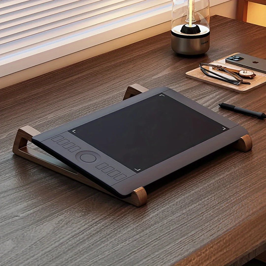 Wooden Laptop Stand-Ergonomic 12° Angle, Cooling Ventilation Design - PureShop